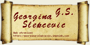 Georgina Slepčević vizit kartica